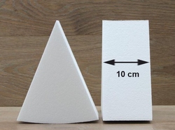 Cake Wedge dummies with straight edges of 10 cm high