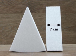 Cake Wedge dummies with chamfered edges of 7 cm high