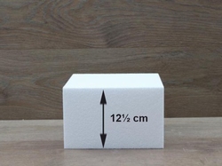 Viereck / Quadratische Tortendummies von 12,5 cm hoch