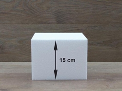 Viereck / Quadratische Tortendummies von 15 cm hoch
