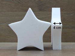 Star cake dummies with straight edges of 4 cm high