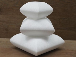 Pillow cake dummy set with chamfered edges