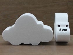 Cloud cake dummies with chamfered edges of 5 cm high