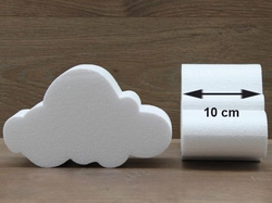 Cloud cake dummies with chamfered edges of 10 cm high