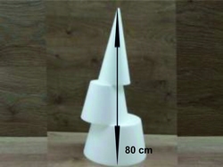 Cone 80 cm high 3 parts