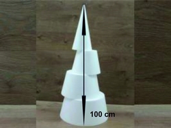Cone 100 cm high 4-parts
