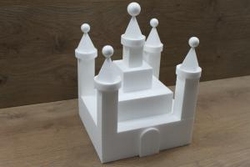 Castle cake dummy set 25 pcs - 30 x 30 cm, 34 cm high