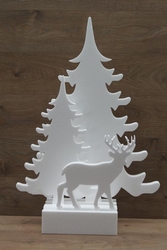 Christmas trees with deer incl. Foot