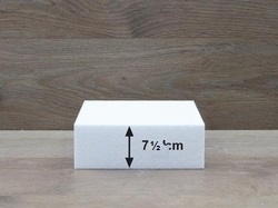 Viereck / Quadratische Tortendummies von 7,5 cm hoch
