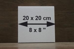 Viereck 4 cm hoch - 20 x 20 cm
