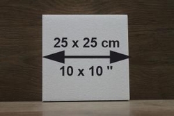 Viereck 5 cm hoch - 25 x 25 cm