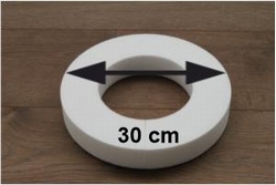 Styropor Ring mit flache Seiten 30 cm - 10 cm hoch