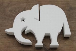 Elephant 20 cm high / 28 cm wide