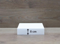 Vierkante taartdummies van 5 cm hoog