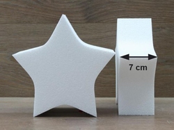 Star cake dummies with straight edges of 7 cm high