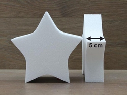Stern Tortendummies mit Runde Kanten von 5 cm hoch