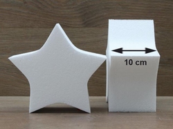 Stern Tortendummies mit Runde Kanten von 10 cm hoch