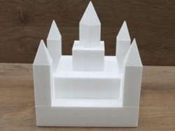 Castle cake dummy set 13 pcs - 30 x 30 cm, 35 cm high