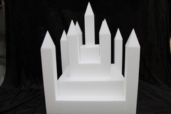 Castle cake dummy set 22 pcs - 40 x 40 cm, 42 cm high