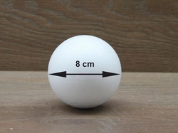 Styrofoam Ball Ø 8 cm