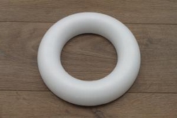 Styropor Ring mit flacher Rückseite
