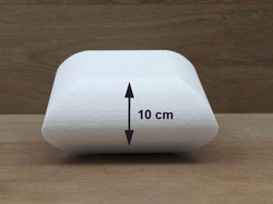 Pillow Cake dummies with chamfered edges of 10 cm high
