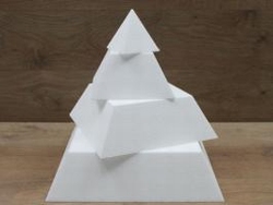 Piramide taartdummies van 10 cm hoog