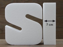 Letter taartdummies van 7 cm hoog