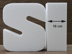 Letter taartdummies van 10 cm hoog