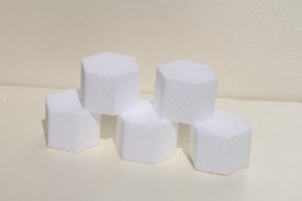 Mini hexagon cake dummies