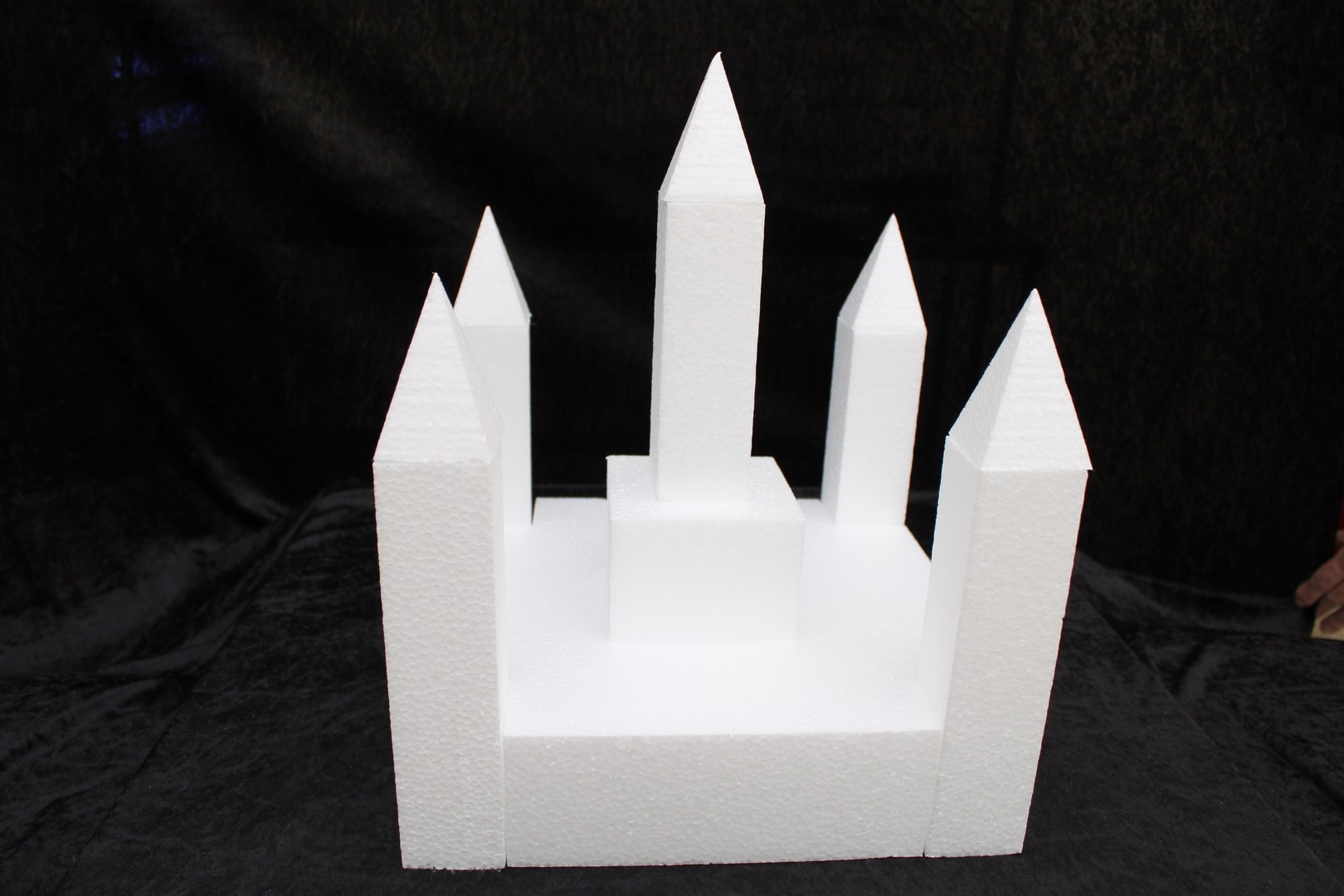 Castle cake dummy set 12 pcs - 30 x 30 cm, 35 cm high