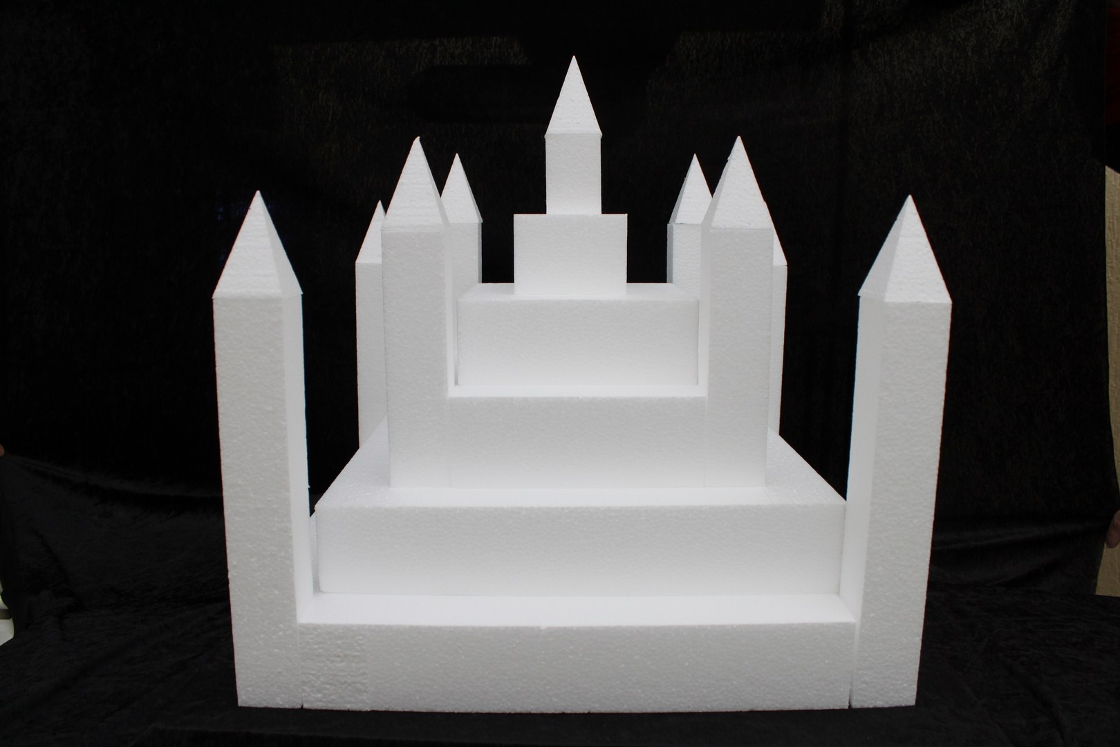 Castle cake dummy set 23 pcs - 50 x 50 cm, 49 cm high