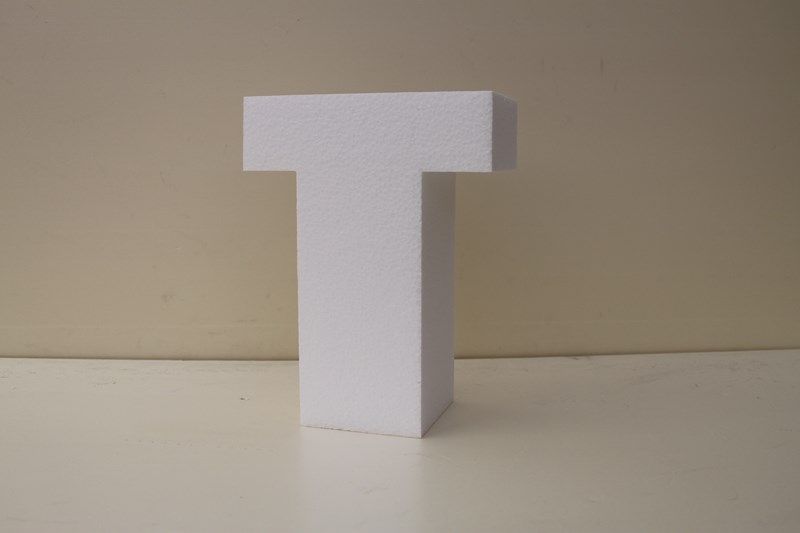 Letter taartdummies van 4 cm hoog