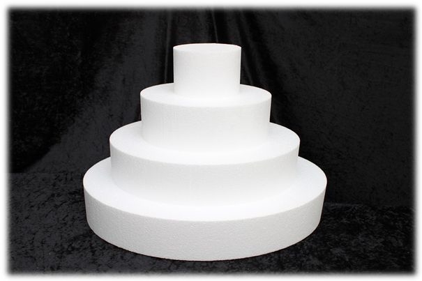 Oval Cake dummies with straight edges of 10 cm high