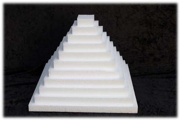 Oblong Sheet 4 cm thick polystyrene