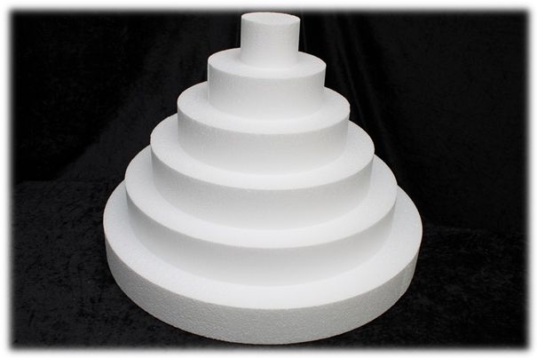 Round cake dummy set of 10 cm high