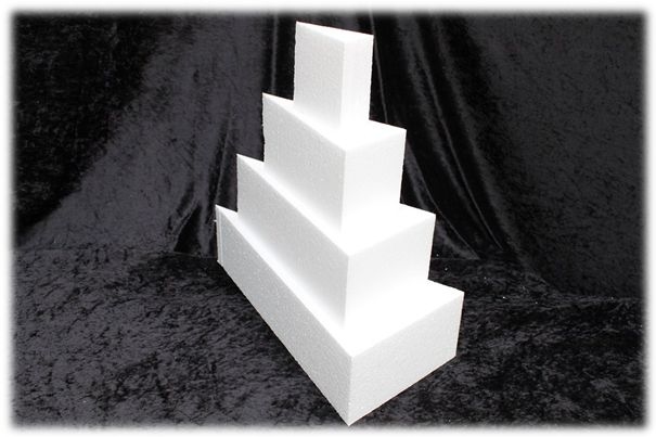 Cake Wedge dummies with straight edges of 10 cm high