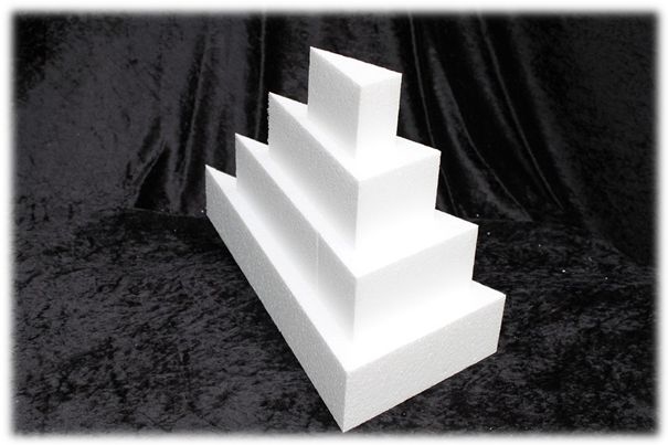 Cake Wedge dummies with straight edges of 7 cm high