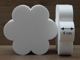 Flower 6 petal cake dummies of 5 cm high