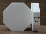 Achthoek taartdummies van 4 cm hoog