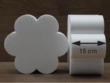 Flower 6 petal cake dummies of 15 cm high