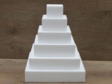Quadratische Tortendummy-set von 7 cm hoch