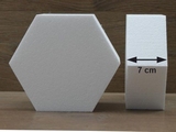 Zeshoek taartdummies met afgeronde hoek van 7 cm hoog